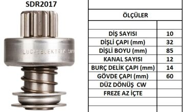 LUCAS SDR2017 MARŞ DİŞLİSİ.JOHN DEERE 10 DİŞ