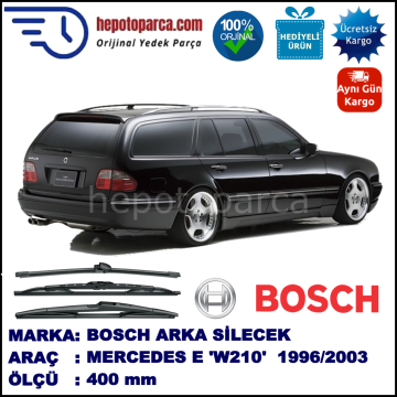 MERCEDES-BENZ Serie E (T-Modell) [210] 400 mm 05.1996-02.2003 BOSCH Arka Silecek