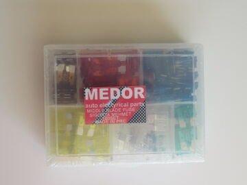 MEDOR 0120K BIÇAK SİGORTA KARIŞIK AMPER(100'LÜK PAKET) 36.1-0120K