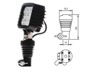 YD-D-0340 DXL-5MV1M.05 TEPE İKAZ LAMBASI 1000 mm K KABLOLU