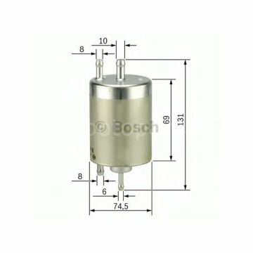 MERCEDES-BENZ Vaneo 1.9 (02.2002 - 08.2005) BOSCH Filtre Seti filitre