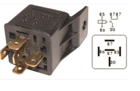 VR0350 ROLE AYAKLI  24V 30 AMPER 5P.TEK PLATİN