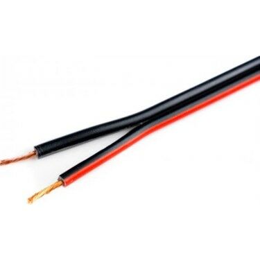 2*2,5mm2 YASSI KORDON  SİYAH 100MT