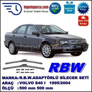 VOLVO S40 I  09.1995-01.2004, 500 / 500 mm. BOSCH AEROECO Aparatlı Muz Silecek
