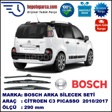 CITROEN C3 Picasso [A58] 290 mm 04.2010-… BOSCH Arka Silecek