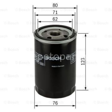 VW (VOLKSWAGEN) Jetta 1.6 01.1984 - 07.1991 BOSCH YAĞ FİLTRESİ