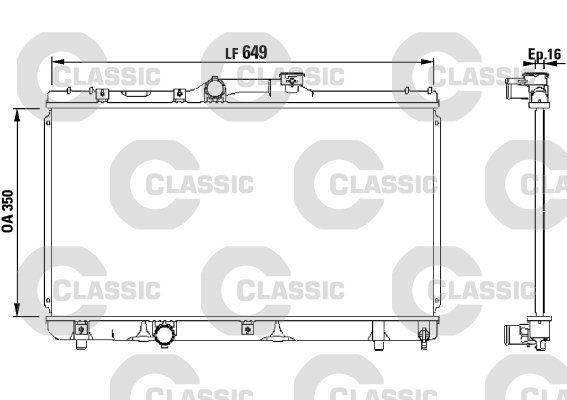 231441 CLASSIC-RADYATÖR TOYOTA COROLLA 1640015481 16400