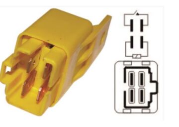 VR24274 ROLE 24V.4P.SARI AYAKLI MITSUBISHI/KIA