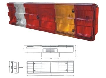 25001SR ACTROS STOP LAMBASI SOKETLİ SAĞ