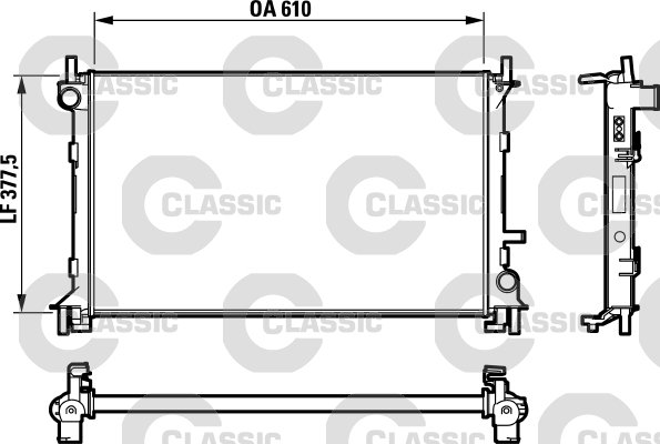 232732 CLASSIC-RADYATÖR FORD FOCUS (CLASSIC 732732) 1061180 1093711