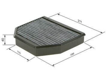Aktif Karbonlu Kabin FiltresiMERCEDES-BENZ SL-Klasse; G-Klasse; SLR-Klasse MB A2308300418; MB 23083