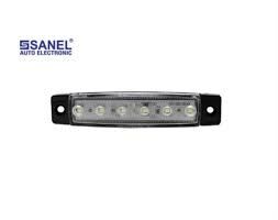 SBB12W6 12V 6 LEDLİ BEYAZ PARMAK LAMBA İnce Dizayn Side Marker  30240001