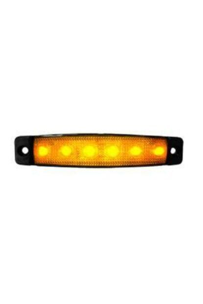 SBB12Y6 12V 6 LEDLİ SARI PARMAK LAMBA İnce Dizayn Side Marker S 30240007
