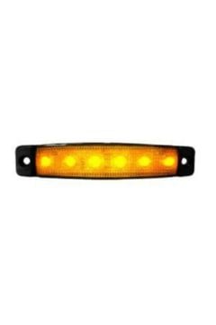 SBB12Y6 12V 6 LEDLİ SARI PARMAK LAMBA İnce Dizayn Side Marker S 30240007