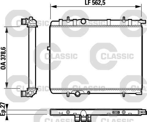 232893 CLASSIC-RADYATÖR XSARA-307 133086 1330-86
