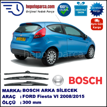 FORD Fiesta VI [08, 13] 300 mm 07.2008-... BOSCH Arka Silecek
