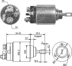 ZM 374   MARŞ OTOMATİĞİ 12V CLİO KANGO MEGANE VOLVO RENAULT 2339304003 2.339.304.003