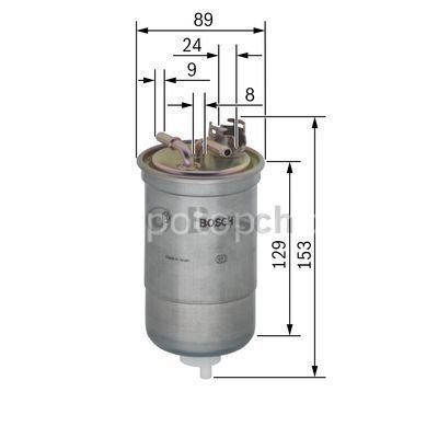 VW (VOLKSWAGEN) Sharan 1.9 TDI 04.2000 - 03.2010 BOSCH MAZOT FİLTRESİ