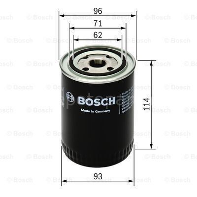 VW (VOLKSWAGEN) Passat 2.8 10.2000 - 05.2005 BOSCH YAĞ FİLTRESİ filitre