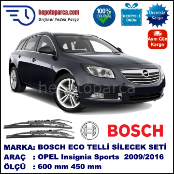 OPEL Insignia Sports Tourer [35] 02.09-... 600 / 450 mm. BOSCH ECO Telli Silecek 2'li Takım