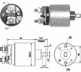 ZM-HİT 710 710    MARŞ OTOMATİĞİ 12V NISSAN MICRA 23300CK800