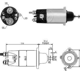 ZM-MIT4898 4898 MARŞ OTOMATİĞİ 24V MITSUBISHİ OTOBÜS FUSO CANTER