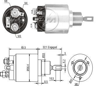 ZM 578   MARŞ OTOMATİĞİ 12V FIAT FORD BMW TEK FİŞLİ OPEL 0331303005 0.331.303.005 0.331.303.016