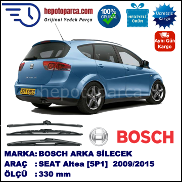 SEAT Altea [5P1] 330 mm 03.2009-... BOSCH Arka Silecek