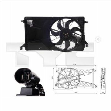SGR 59422 FAN MOTORU FORD FOCUS 2-CMAX 1-F.CMAX TDCI 3M5H8C607RJ
