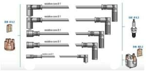 DODUCO 7711   BUJİ KABLOSU FİAT TEMPRA 1.6 S-SX-SXA-TİPO 7716092 7637165