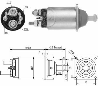 ZM 834   MARŞ OTOMATİĞİ 24V DAF YM UZUN TİP 2339403509