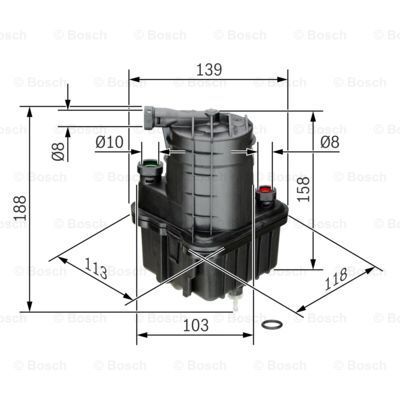 BOSCH_0450907016 Dizel Filtre RENAULT Clio 3 III Modus Clio 3 III Grandtour filitre