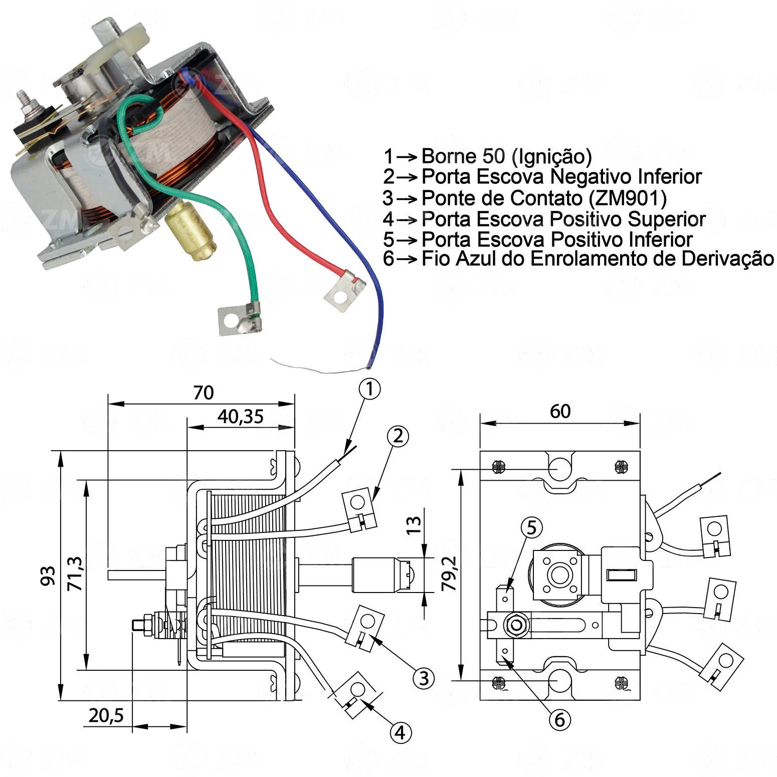 ZM 902   MARŞ OTOMATİĞİ 24V MİLLİ ALFKB  ALFAKABE 0331450001