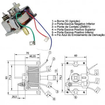 ZM 902   MARŞ OTOMATİĞİ 24V MİLLİ ALFKB  ALFAKABE 0331450001