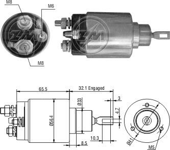 ZM 977   MARŞ OTOMATİĞİ 12V FİAT DUCATO DİZEL TURBO  0331303144