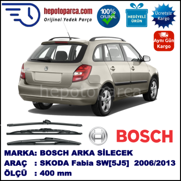 SKODA Fabia Combi [5J5] 400 mm 12.2006-… BOSCH Arka Silecek