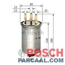BOSCH_0986AF6039 Dizel Filtre Ford Transit Connect 1.8 TDCi 2T14-9155-BC filitre