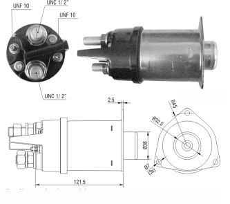 ZM 456   MARŞ OTOMATİĞİ 12V 42MT BMC DEV FATİH 2222  BMC İŞ MAKİNASI CAT 10478801 D918A