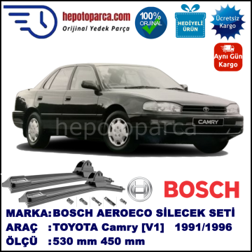 TOYOTA Camry [V1] 06.1991-08.1996, 530 / 450 mm. BOSCH AEROECO Aparatlı Muz Silecek