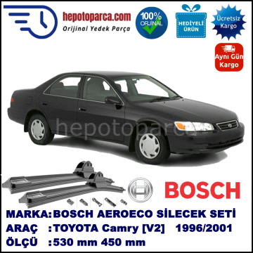 TOYOTA Camry [V2] 06.1996-09.2001, 530 / 450 mm. BOSCH AEROECO Aparatlı Muz Silecek