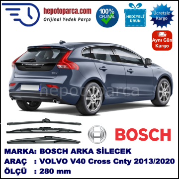 VOLVO V40 Cross Country  280 mm 01.2013-... BOSCH Arka Silecek