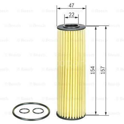 MERCEDES-BENZ E 250 CGI 04.2009 - 12.2013 BOSCH YAĞ FİLTRESİ filitre