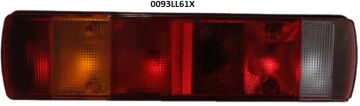 0093LL61X - SOL STOP LAMBASI SCANIA PLAKALI 30 CM  KABLOLU