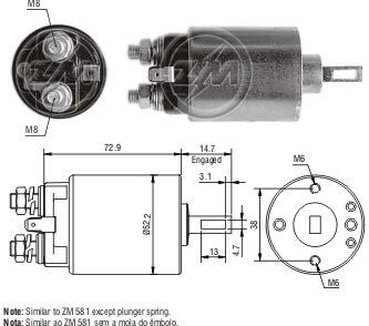 ZM 680   MARŞ OTOMATİĞİ 12V NİSSAN 1987001012 .