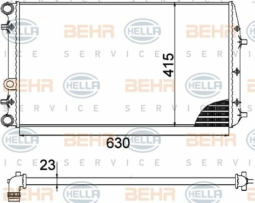 Volkswagen Group - MOTOR SU RADYATÖRÜ SEAT CORDOBA - SEAT IBIZA IV - SEAT IBIZA V - SEAT IBIZA V SPORTCOUPE - SKODA FABIA - SKODA ROOMSTER - VW FOX - VW POLO -  6Q0121253Q  5Z0121253A