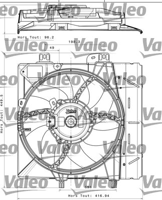 696393 FAN SETİ PEUGEOT 301 9675280980