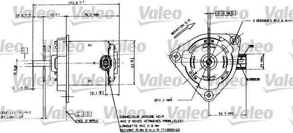698084 FAN MOTORU RENAULT LAGUNA 7701038405