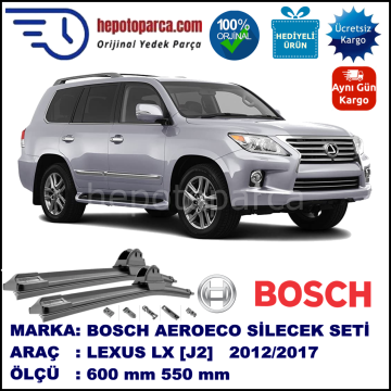 LEXUS LX [J2] 02.2012-..., 600 / 550 mm. BOSCH AEROECO Aparatlı Muz Silecek