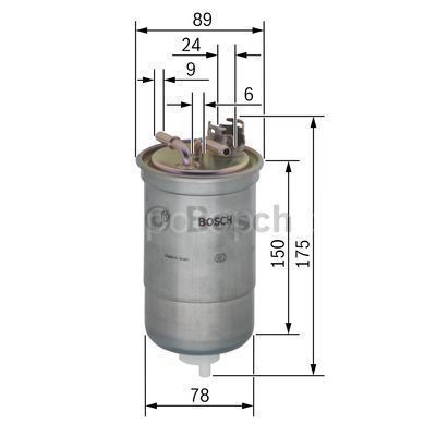 VW (VOLKSWAGEN) Jetta 1.1 (08.1980 - 07.1982) BOSCH Filtre Seti filitre