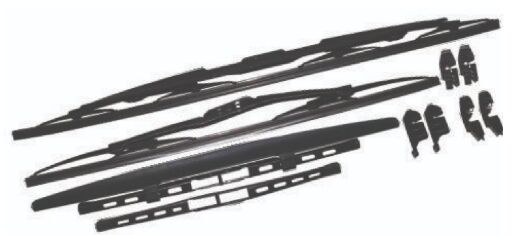 RB0640 SİLECEK SÜPÜRGE TK. 550-R+400MM FORD FIESTA 2002--